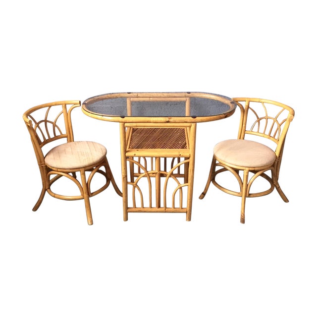 Vintage 1980s Bamboo Dining Set Chairish