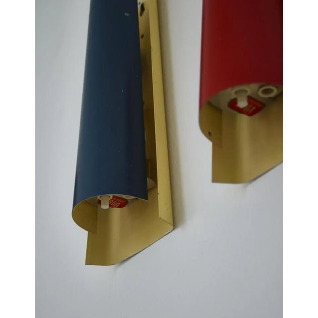 Danish Wall Lamps by Henning Wind Hansen for Voss Lighting, 1960s For Sale - Image 6 of 12