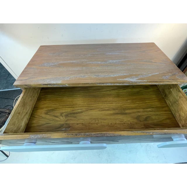 Modernist White & Cerused Oak Cabinets - a Pair For Sale - Image 11 of 12