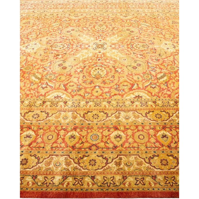 Solo Rugs Mogul, One-of-a-Kind Hand-Knotted Area Rug - Orange, 8' 4" x 10' 1" For Sale - Image 4 of 8