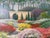 1990s 1990's Joe Yu Impressionist Garden Entrance Landscape Oil on Canvas Painting – Framed For Sale - Image 5 of 12