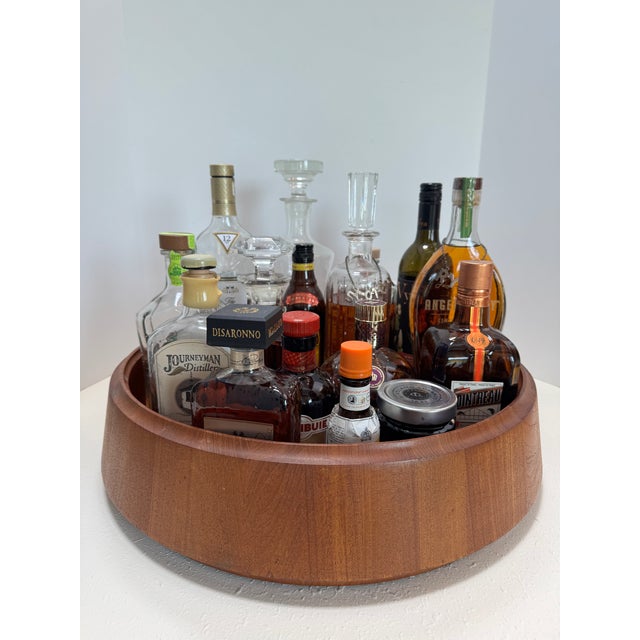 1960s Monumental 20” Scanform Handmade Teak Bowl For Sale - Image 18 of 18