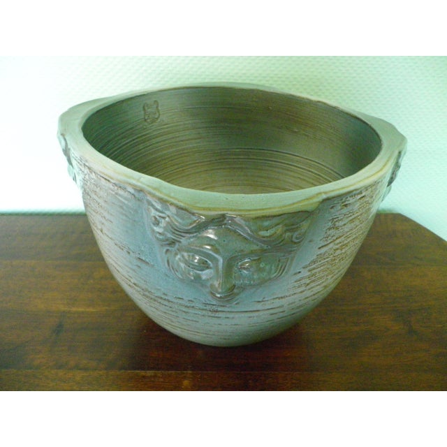 Large Glazed Terracotta Plant Pot, 1980s For Sale - Image 11 of 17