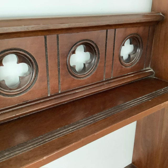 Late 19th Century East Lake Victorian Washstand 2 Piece Set With Wall Shelf For Sale - Image 15 of 17