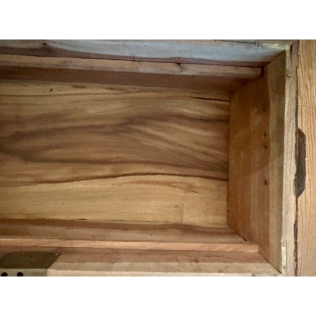 Vintage Medium Asian Hand-Carved Camphor Wood Chest With Brass Hardware For Sale - Image 11 of 15