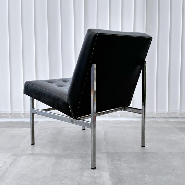 Mid-Century Modern Vintage Functionalist Scandinavian Lounge Chair, Sweden, 1960s For Sale - Image 3 of 14