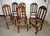 Six antique walnut chairs, late 19th/early 20th century Six antique walnut chairs (set), 'Milanese' model Late 19th...