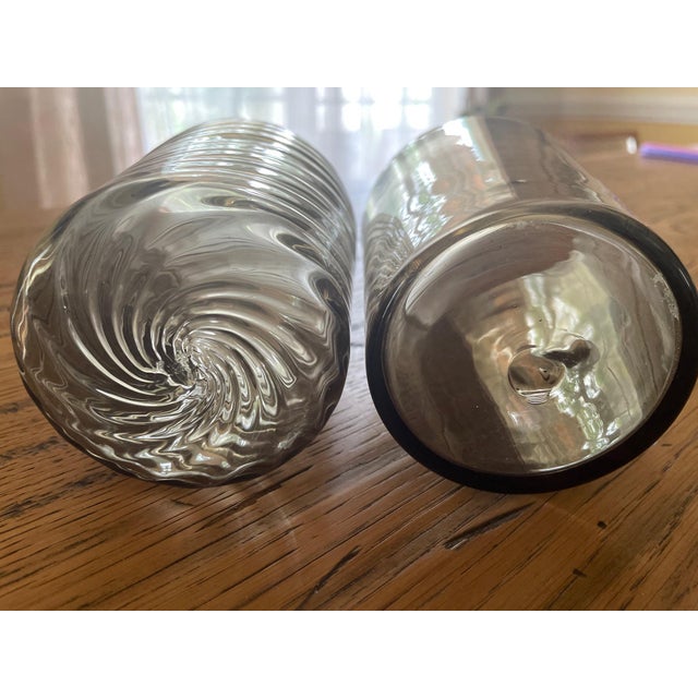 Vetreria Vistosi Vistosi Limited Edition Blown Glass Tumblers – Set of 2 For Sale - Image 4 of 5