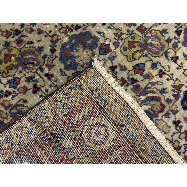 Antique Persian Tabriz Signed Rug 4'4" X 4’10” For Sale In New York - Image 6 of 11