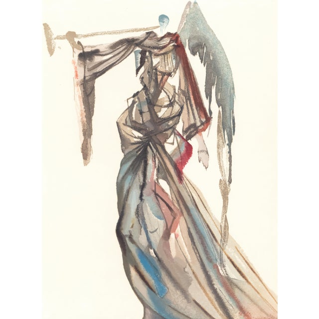 Abstract 1963 Dalí Divine Comedy Engraving Paradis Chant 10 "Le Chant Des Esprits Sages" (The Song of the Wise Spirits) For Sale - Image 3 of 9
