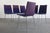 1970s A Set of 6 Minimal Chrome Dining Chairs Set on Petite Tublular Chrome Bases, West Germany For Sale - Image 5 of 6