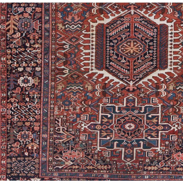 1930s 1930s Vintage Karadja Rug- 4′1″ × 6′2″ For Sale - Image 5 of 7