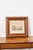 Original 19th Century Gauche + Watercolor Harbor Scene in Chunky Oak Frame