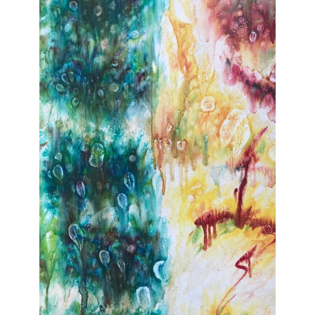 Large Original oil on stretched canvas 40 x 50 Unframed Signed & titled on reverse