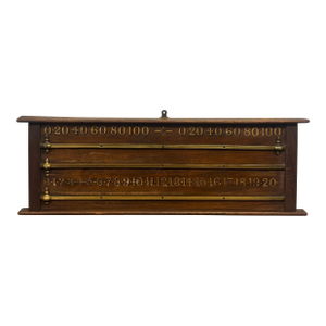 Antique English Snooker Scoreboard