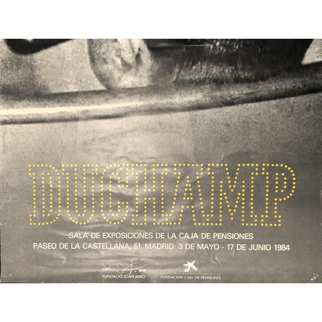 Paper Marcel Duchamp in Madrid Exhibition Poster, 1984 For Sale - Image 7 of 12