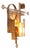 Brutalist Wall Sconce by Albano Poli for Poliarte, Italy, 1970s For Sale