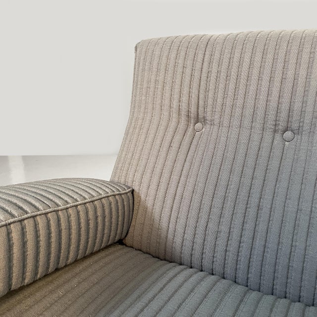 Set of Mid-Century Modern Italian Lounge Chair and Pouf by Eugenio Gerli for Tecno, 1960s For Sale - Image 6 of 18