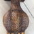 1980s Maitland-Smith Attributed Burnt Bamboo Drop-Leaf Table With Brass Feet For Sale - Image 9 of 12