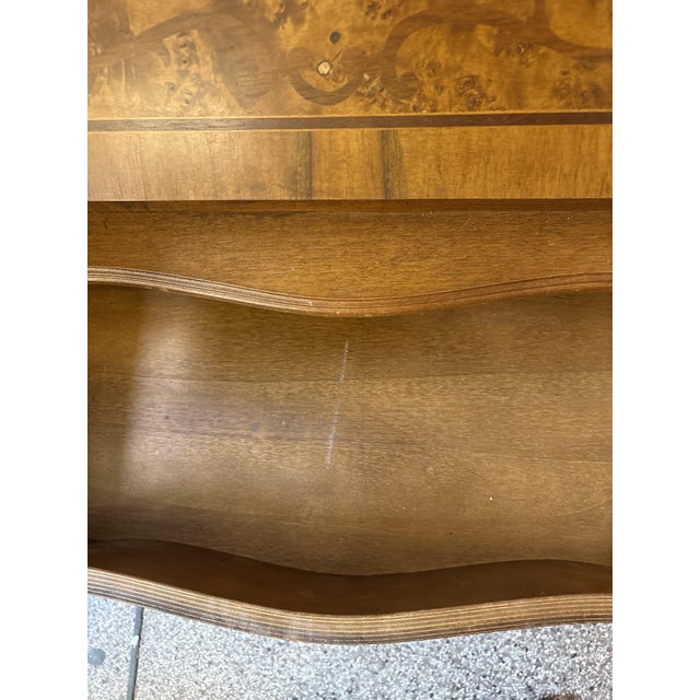 Brown Antique Italian Baroque Walnut and Burl Secretaire, 1890s For Sale - Image 8 of 12