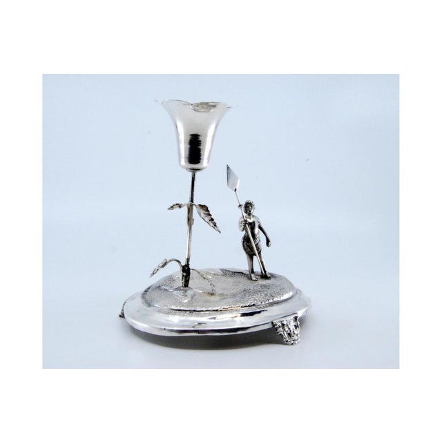 Silver Toothpick Holder For Sale - Image 5 of 9