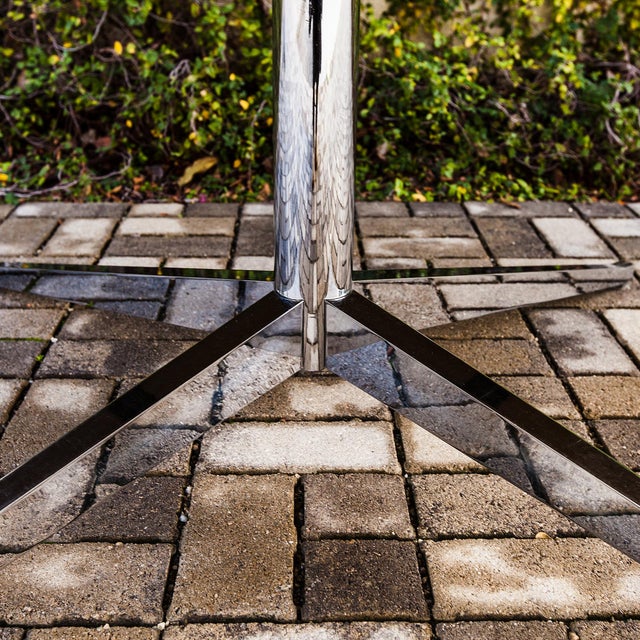 Knoll Vintage 1960s Florence Knoll 72" Round Rosewood X Base Table Desk For Sale - Image 4 of 16