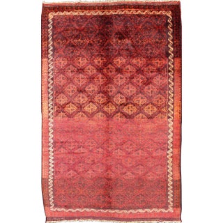 1950s Semi Vintage Balouchi Rug- 5'3 X 8'7 For Sale