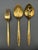 1950s Modernist Pattern Gold Plated Stainless Flatware Set of 92 by Reed and Barton For Sale - Image 12 of 14