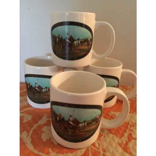 Equestrian collection of coffee mugs perfect for any table space.