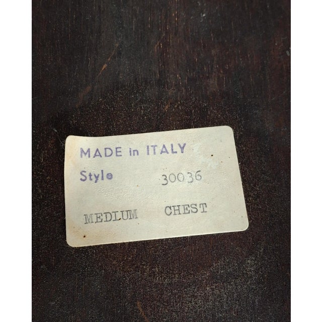 20th Century Italian Crossbanded Walnut Side Cabinet For Sale - Image 9 of 9