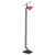 Italian Modern Metal Structure and Magenta Conical Diffuser Floor Lamp, 1980s For Sale