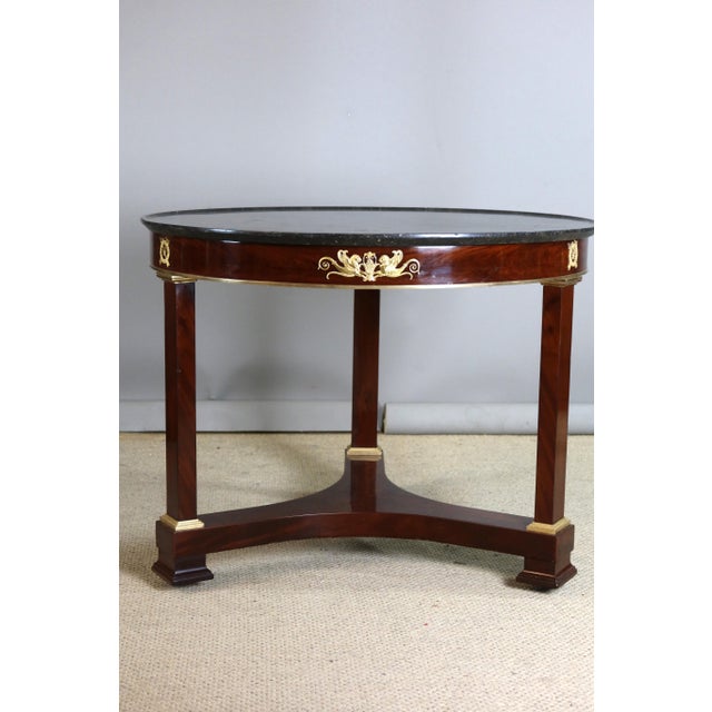 Maroon Empire Mahogany Pedestal Table For Sale - Image 8 of 11