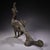This striking antique bronze sculpture depicts a standing peacock, a traditional symbol of beauty, dignity, and good...