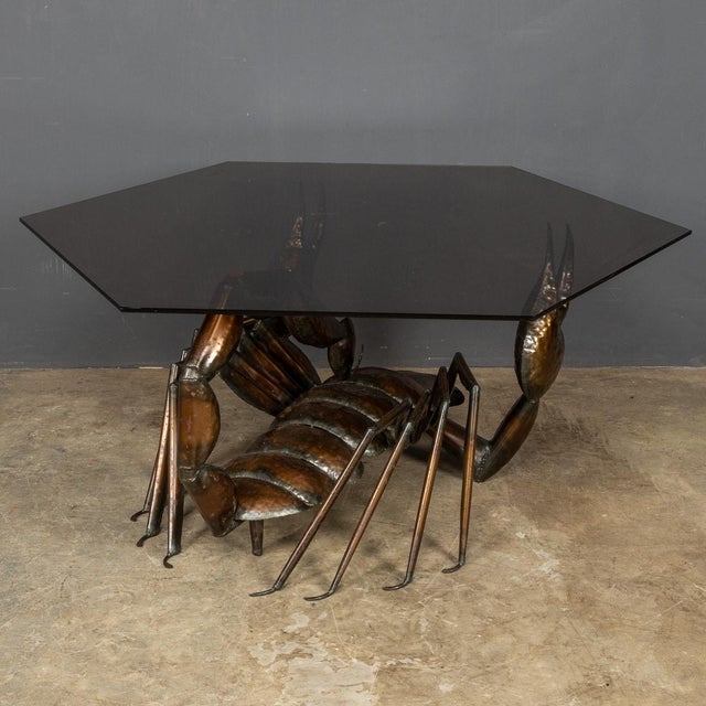 Vintage Metal Scorpion Shaped Coffee Table, 1970 For Sale - Image 4 of 18