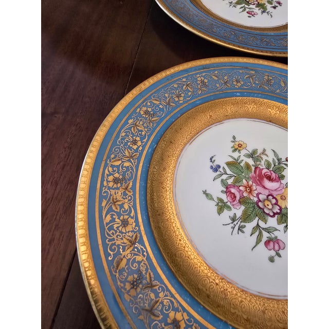 Pre Mid Century Vintage Set of 6 Gold Overlay Plates For Sale - Image 11 of 11