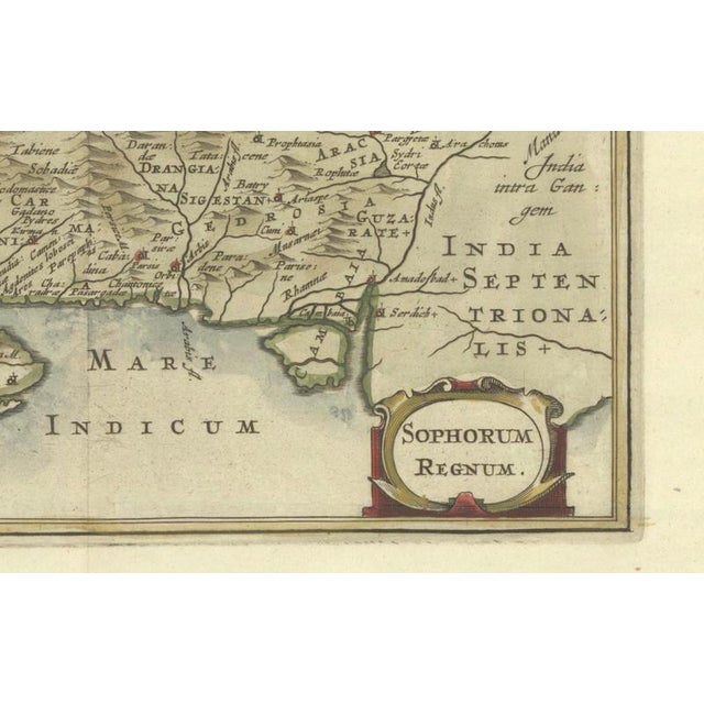 Paper Antique Map of Middle East and the Safavid Empire by Cluver and Jansson, 1676 For Sale - Image 7 of 10