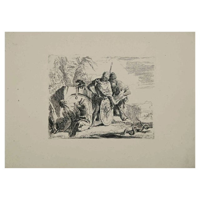 Giovanni Battista Tiepolo, Two Soldiers, Etching, 1795 For Sale