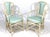 Mid 20th Century Mid-Century Modern Willow & Reed Rattan Bamboo Armchairs in Brunschwig & Fils Upholstery - a Pair For Sale - Image 5 of 7