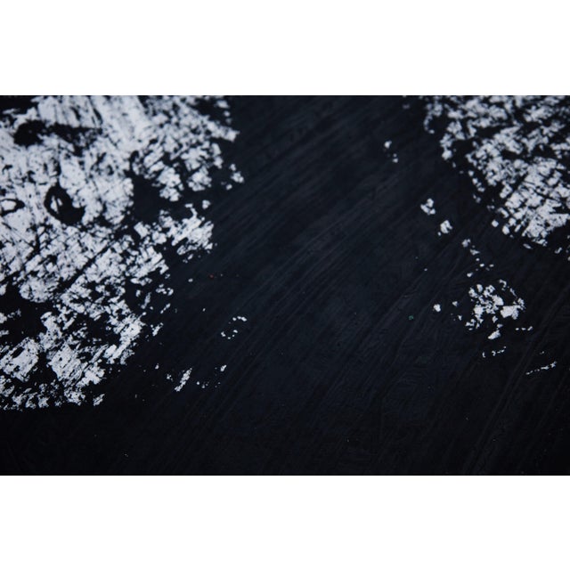 Large Abstract Painting "Movement in Black and White 1" by Simon Findlay For Sale - Image 9 of 13