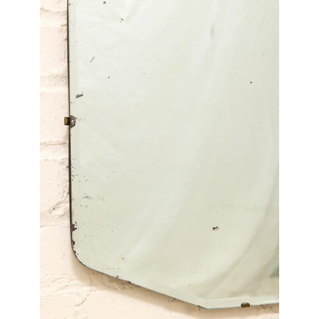 Vintage Art Deco Frameless Beveled Mirror For Sale In Los Angeles - Image 6 of 8