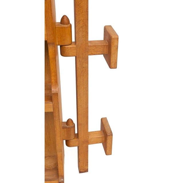 Guillerme et Chambron Bar Cabinet with Floor Lamp by Guillerme et Chambron, 1950s For Sale - Image 4 of 13
