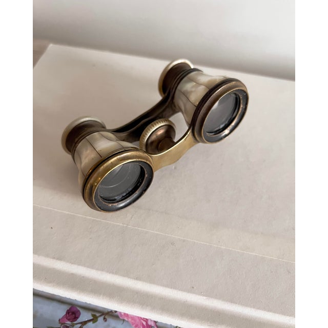 French Geneva Jumelle Mother-of-Pearl Opera Glasses, Switzerland, Early 20th Century For Sale - Image 3 of 12