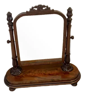 Antique Victorian Mahogany Dressing Mirror