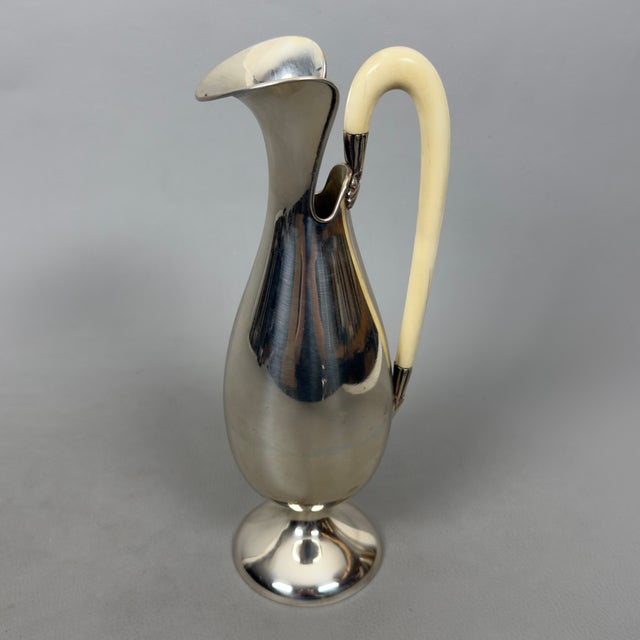 Modern Modernist 800 Silver Pourer Jug, 1960s For Sale - Image 3 of 11