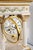 1980s Franklin Mint “The Empress Josephine” Neoclassical Mantel Clock – White & Gilt For Sale - Image 4 of 13