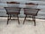 Pair Of Hitchcock Style Colonial Windsor Captain Spindle Back Dark Solid Wood Armchairs 1 Chair marked Hitchcock 1 Similar...