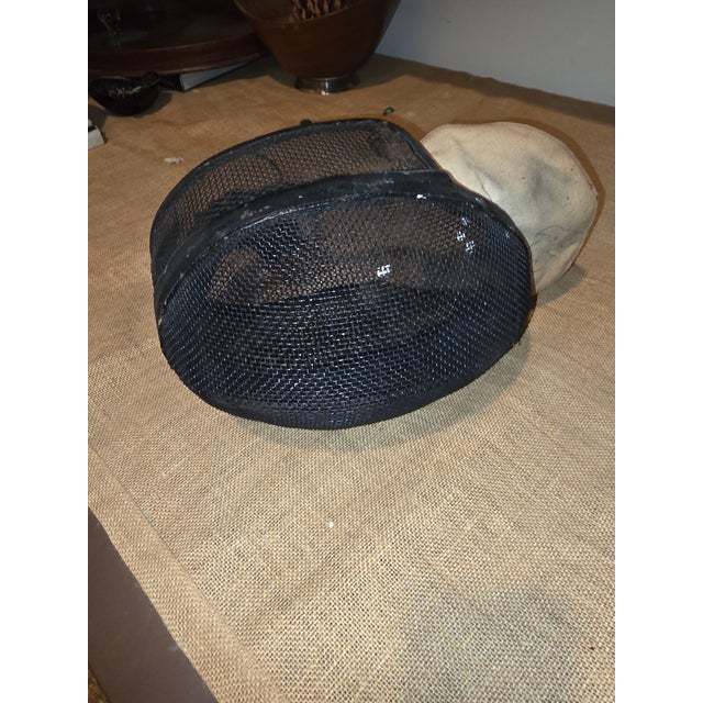 Joseph Vince Antique Fencing Helmet For Sale - Image 12 of 12