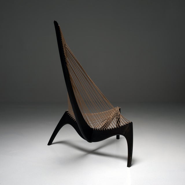 Wood Harp Chair by Jørgen Høvelskov, 1960s For Sale - Image 7 of 17