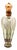 Glass Perfume Bottle with Gold Lid For Sale
