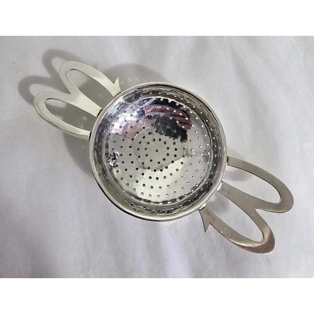 Mid-Century George VI Sterling Silver Tea Strainer, 1948 For Sale - Image 12 of 17